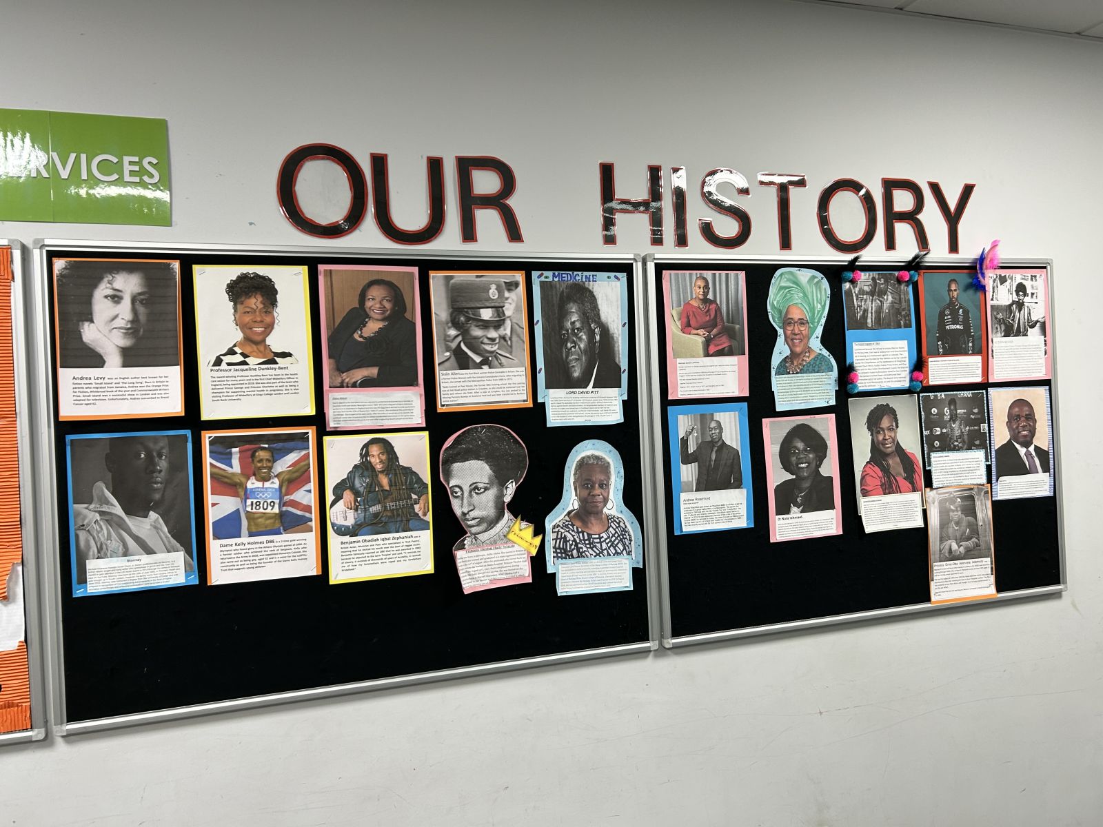 Corridor Wall Display for Black History Month