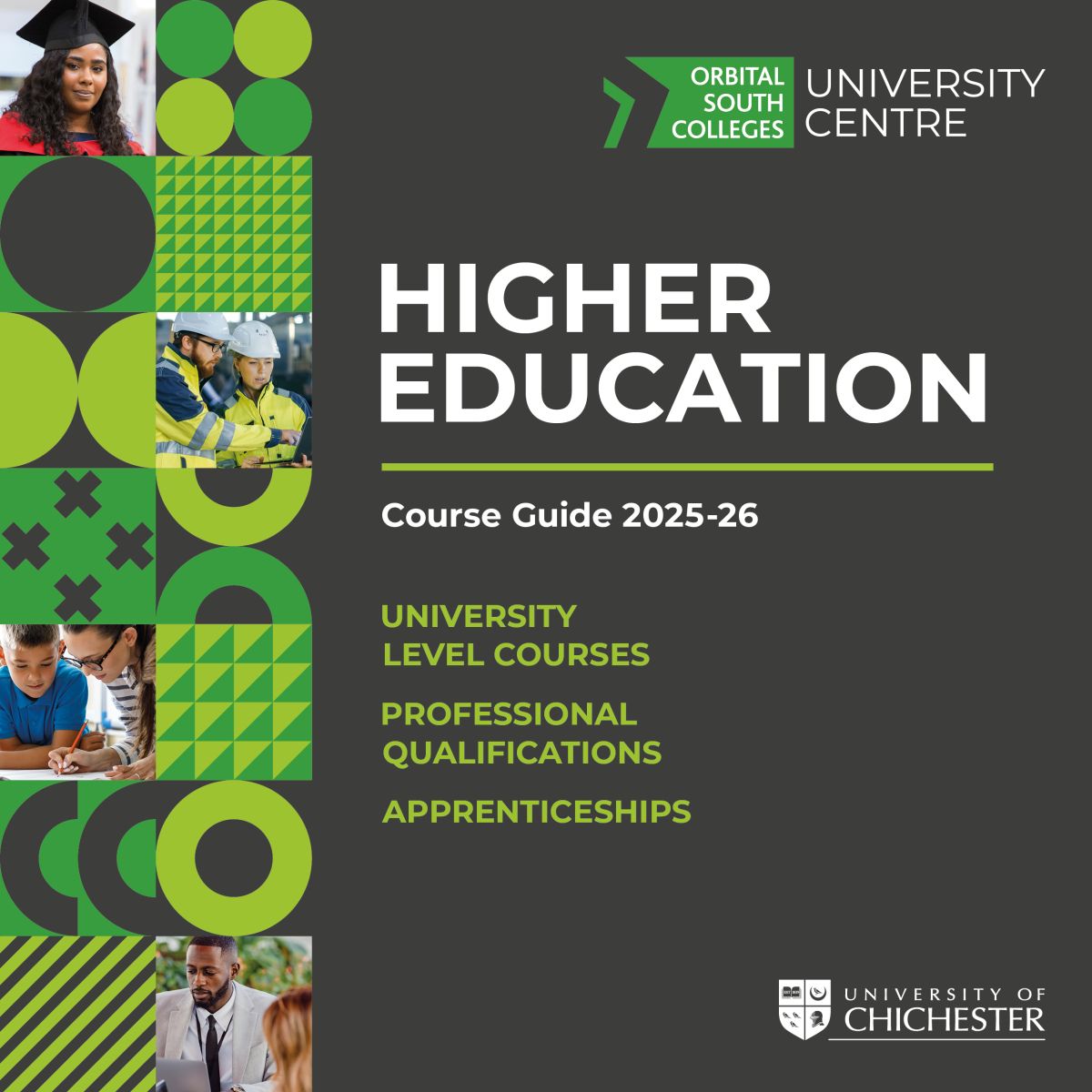 Higher Education course guide cover