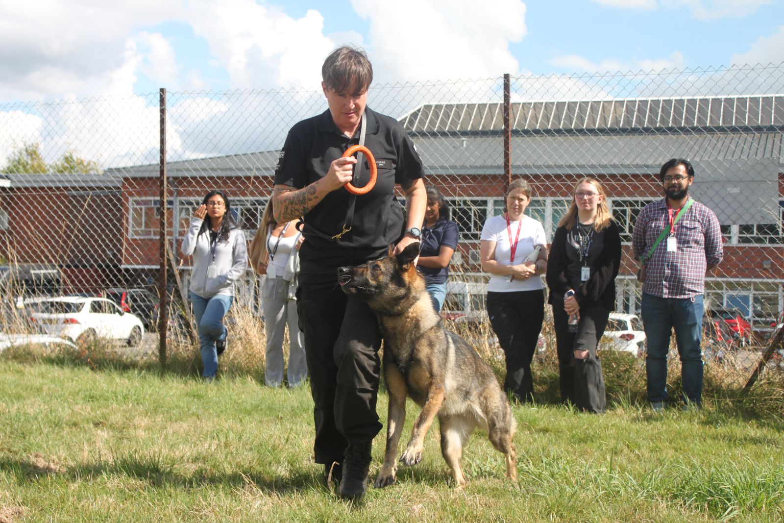 Dog Handler Bridget with dog Frank