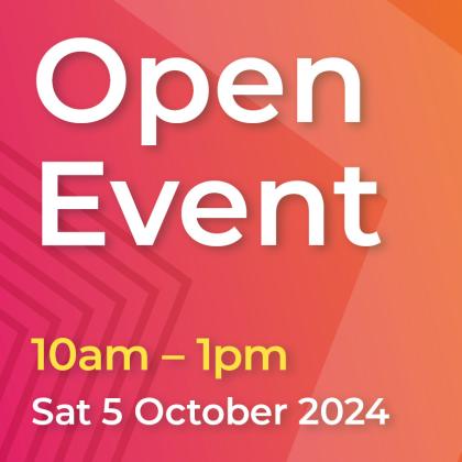 Open Event - Saturday 5 October 2024