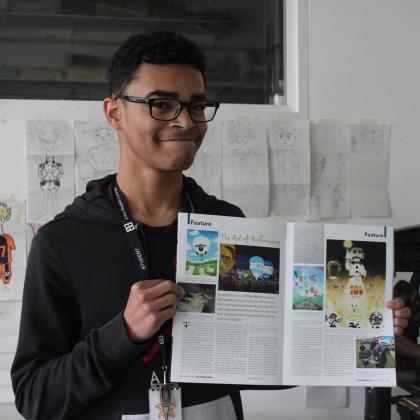 Art, Design & Media student featured in Aerostat Magazine